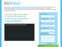 Tablet Screenshot of agenti.bioimis.it
